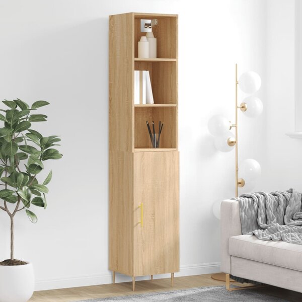 Highboard Sonoma Oak 34.5x34x180 cm Engineered Wood