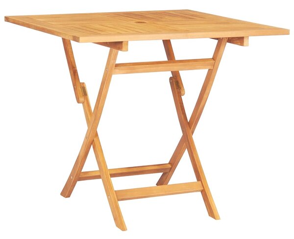 Folding Garden Table 85x85x76 cm Solid Teak Wood