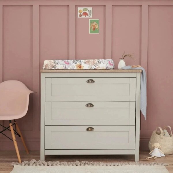 Tutti Bambini Verona Chest Changer - Dove Grey/Oak
