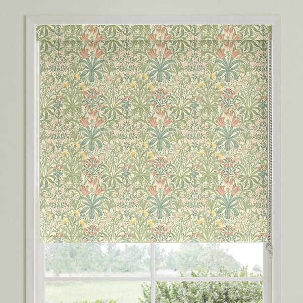 William Morris Woodland Weeds Translucent Made To Measure Roller Blind Apple