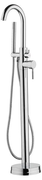SCHÜTTE Bath Shower Mixer Tap with Shower Set CORNWALL Chrome