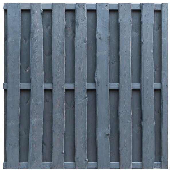 Hit and Miss Fence Panel Pinewood 180x180 cm Grey