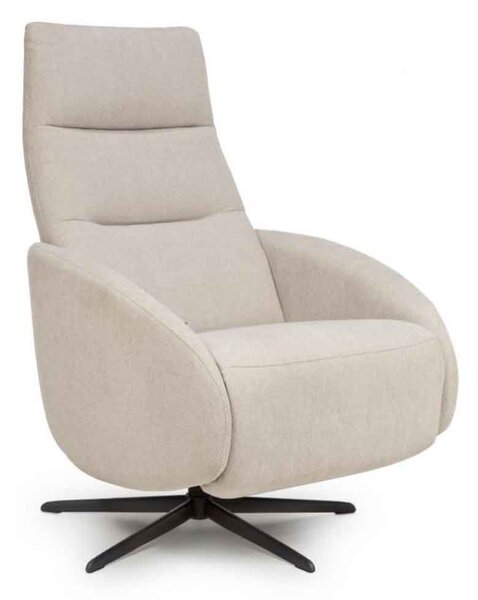 Torino Fabric Swivel Recliner Chair in Natural