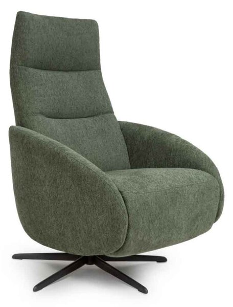 Torino Fabric Swivel Recliner Chair in Green