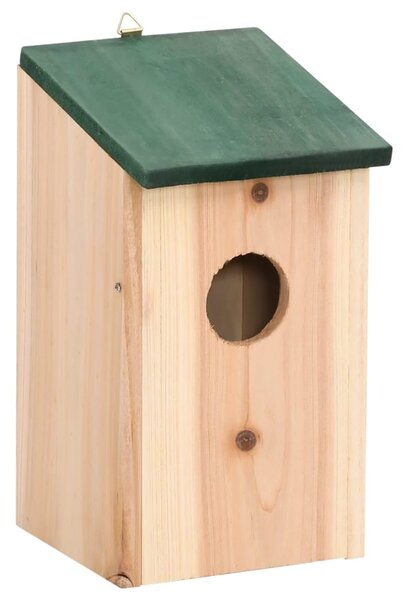 Bird Houses 10 pcs Solid Firwood 12x12x22 cm