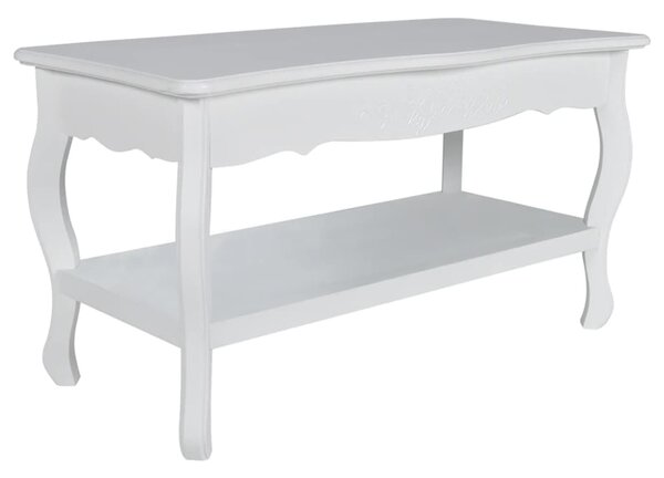 Coffee Table 2 Tiers MDF White