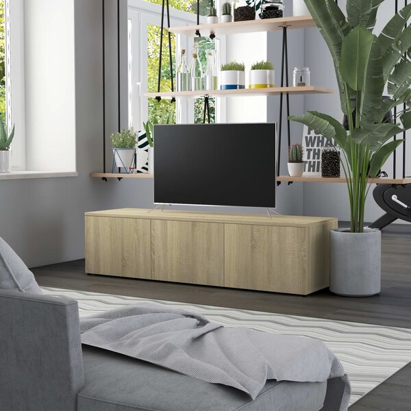 TV Cabinet Sonoma Oak 120x34x30 cm Engineered Wood
