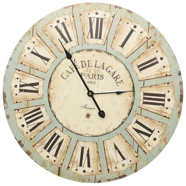 Wall Clock Multicolour 60 cm MDF