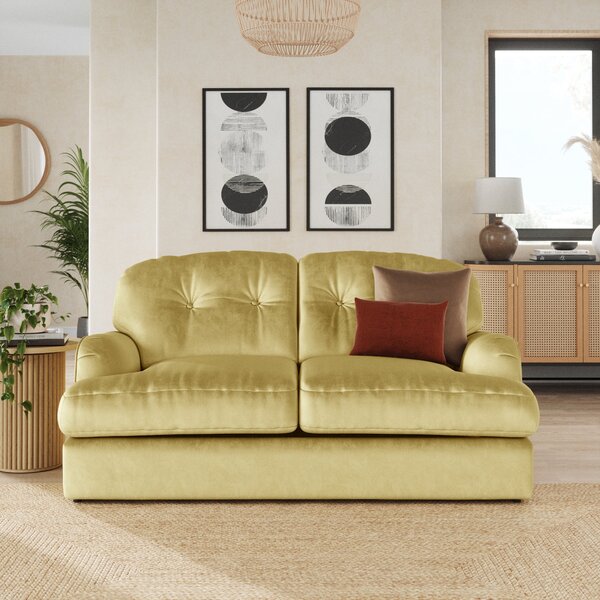 Martha Vintage Velvet 2 Seater Sofa Bed Vintage Velvet Sunshine