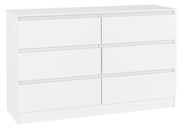 Malvern 6 Drawer Chest White