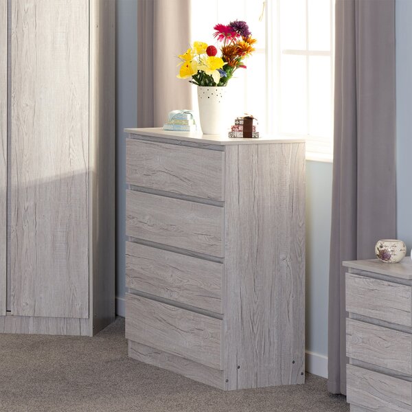 Walker 4 Drawer Chest Urban Snow