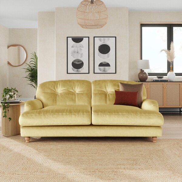 Martha Vintage Velvet 3 Seater Sofa Vintage Velvet Sunshine