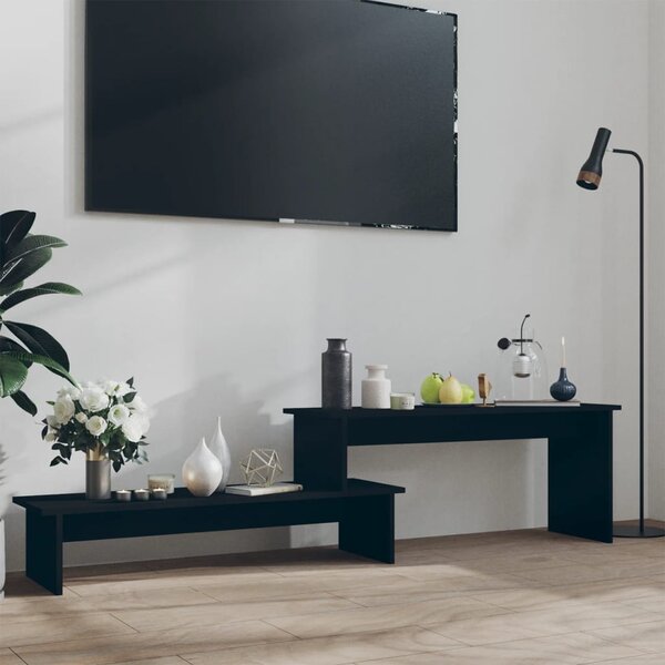 TV Cabinet Black 180x30x43 cm Engineered Wood