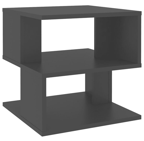 Side Table Black 40x40x40 cm Engineered Wood