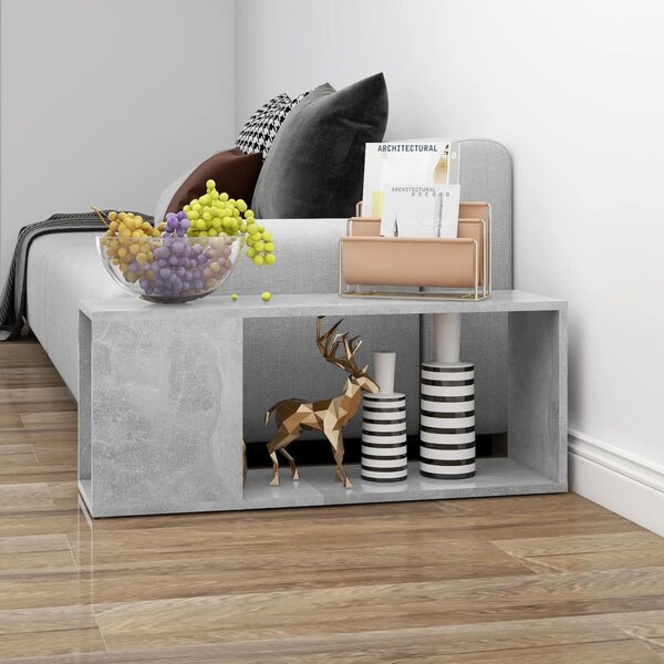 TV Cabinet Concrete Grey 80x24x32 cm Engineered Wood