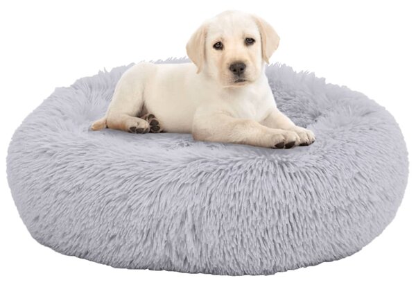 Washable Dog & Cat Cushion Light Grey 70x70x15 cm Plush
