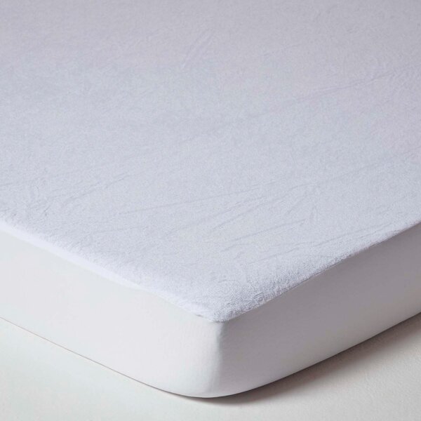 Homescapes Waterproof Terry Towelling Single Mattress Protector