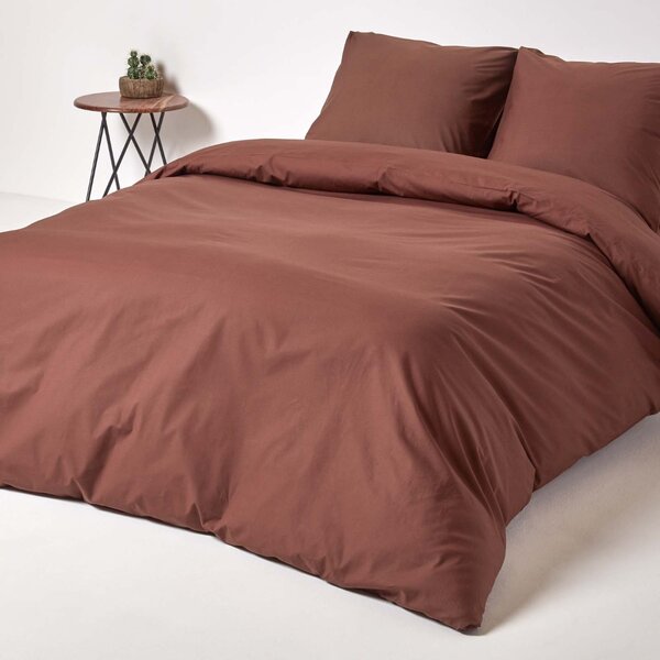 Chocolate European Egyptian Cotton Duvet Cover Set 200 TC, 150 x 200 cm