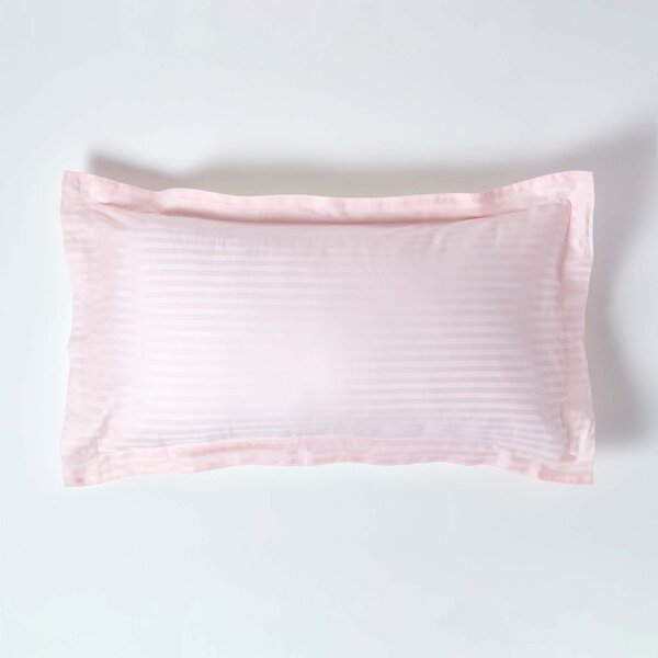 Pink Egyptian Cotton Ultrasoft King Size Oxford Pillowcase 330 TC