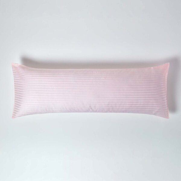 Homescapes Pink Egyptian Cotton Ultrasoft Body Pillowcase 330 TC