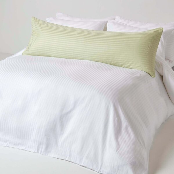 Homescapes Sage Green Egyptian Cotton Ultrasoft Body Pillowcase 330 TC