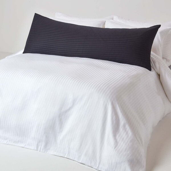 Homescapes Black Egyptian Cotton Ultrasoft Body Pillowcase 330 TC