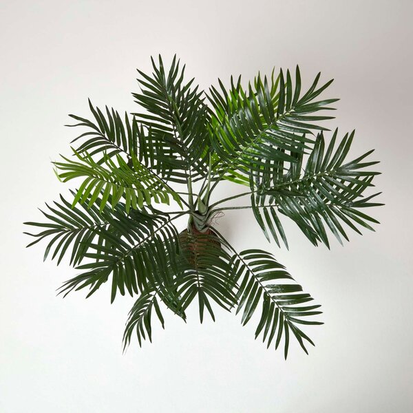 Homescapes Lifelike Artificial Palm Tree Plant in Black Pot, 100cm