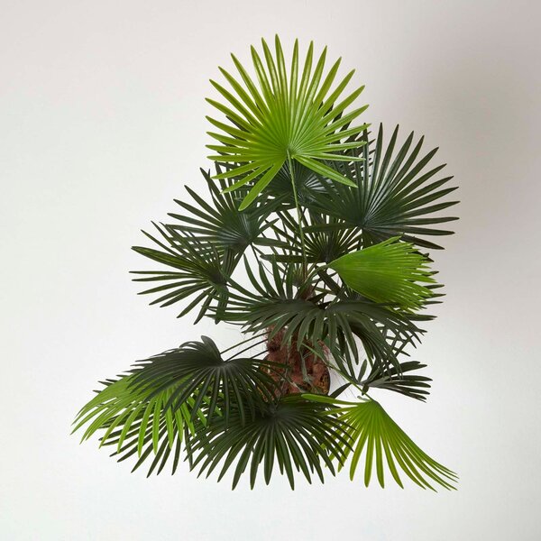 Artificial Palm Tree Lifelike ‘Lady Palm’ Rhapis Plant in Pot, 90cm