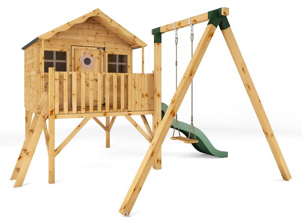 Mercia 5ft x 6ft Honeysuckle Wooden Playhouse - Installation Included