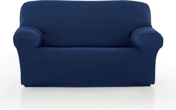 Two Seater 'Iris' Sofa Cover Elasticated Slipcover Protector, Navy