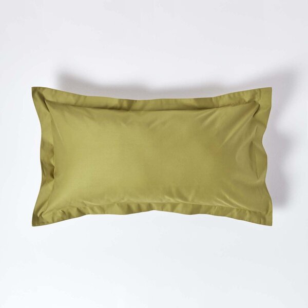 Olive Green Egyptian Cotton Oxford Pillowcase 1000 TC, King Size