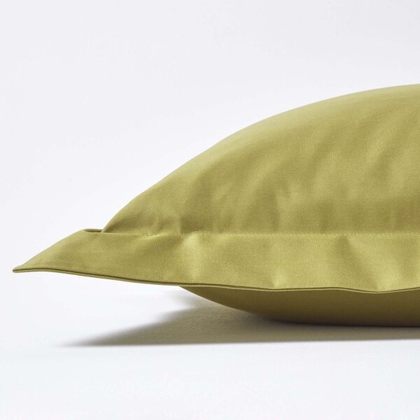 Olive Green Egyptian Cotton Oxford Pillowcase 1000 TC, King Size