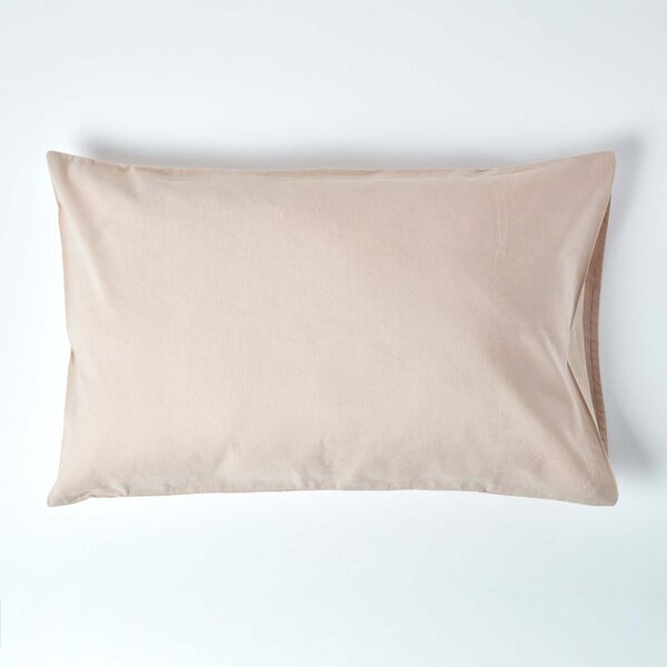 Homescapes Natural Linen Housewife Pillowcase, Standard