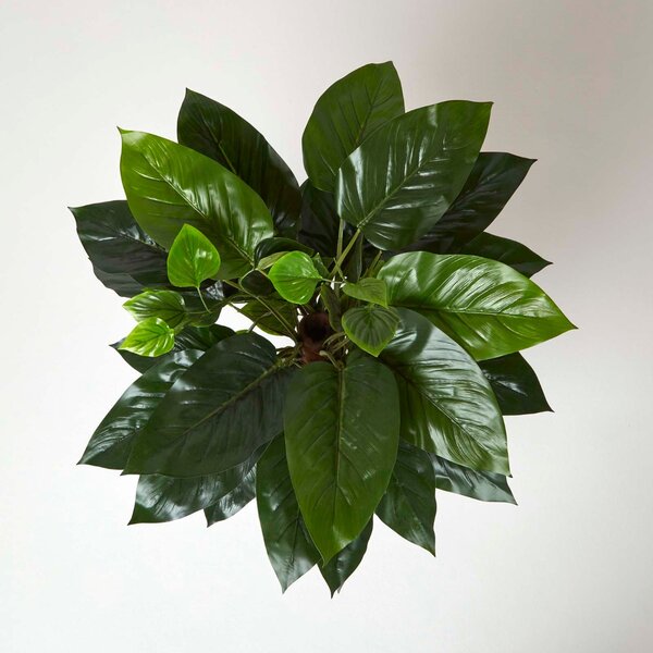 Artificial Philodendron Tree with Large Green Leaves, 120 cm Tall