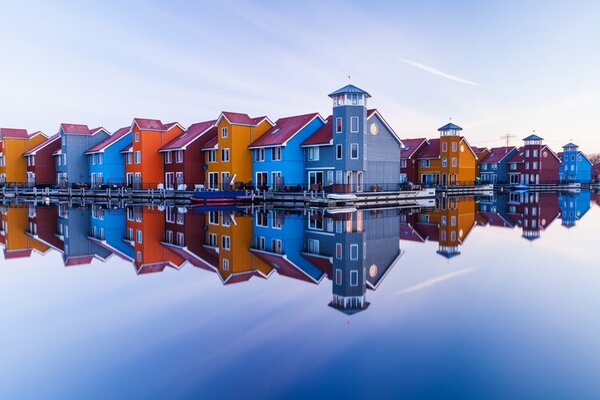 Photography Colored homes, Ton Drijfhamer