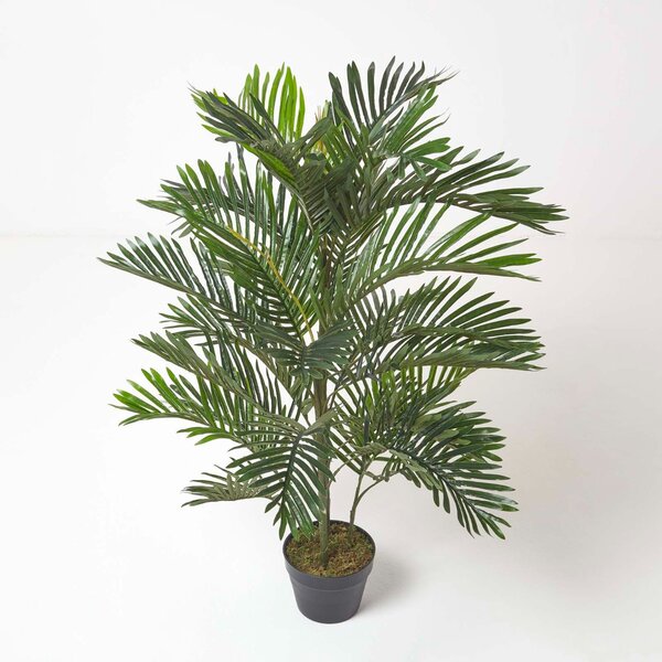 Homescapes Artificial Palm Tree Areca Palm in Pot 120 cm Tall