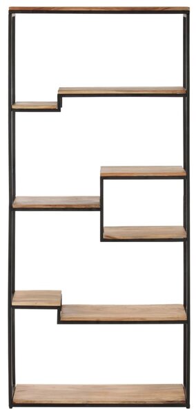 Bookcase 80x30x180 cm Solid Acacia Wood