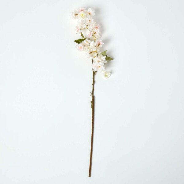 Homescapes Pink Artificial Cherry Blossom Flower Single Stem 78 cm