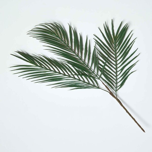 Homescapes Green Palm Leaf Artificial Tropical Leaf Single Stem 68 cm