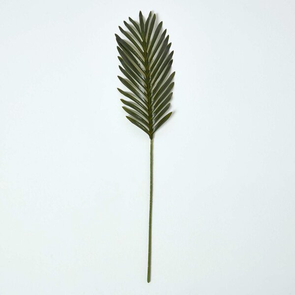 Homescapes Green Artificial Tropical Leaf Single Stem 63 cm