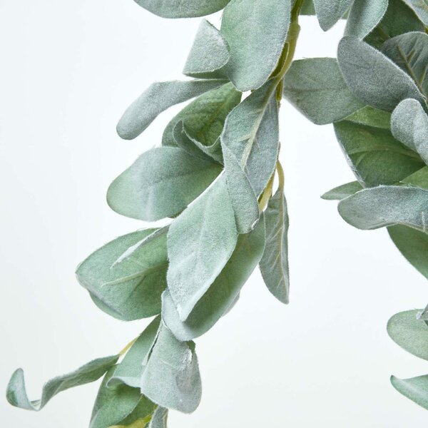 Homescapes Green Lambs Ear Artificial Foliage Garland 190 cm