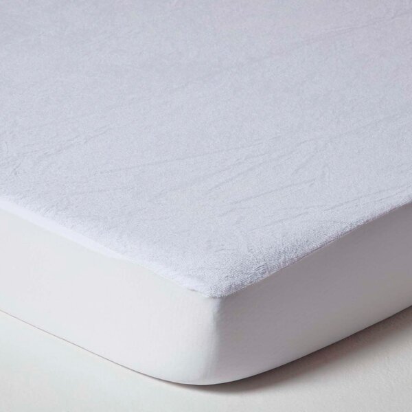 Set of 2 Cot Bed 60 x 120 cm Towelling Waterproof Mattress Protectors