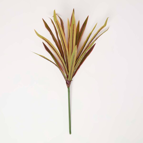 Homescapes Red Yucca Single Stem Artificial Tropical Leaf 66 cm