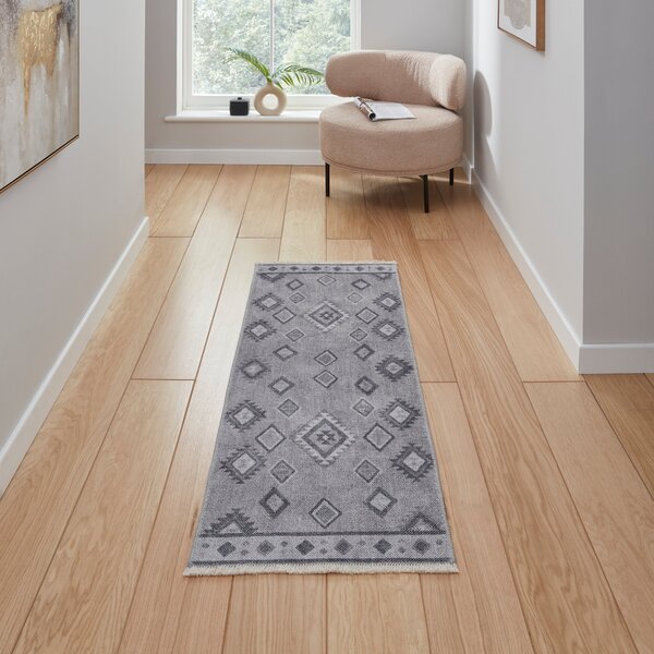 Whisper H1066 Washable Runner Grey