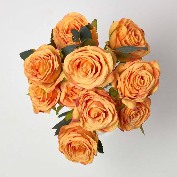 Homescapes Artificial Bouquet of Yellow Roses