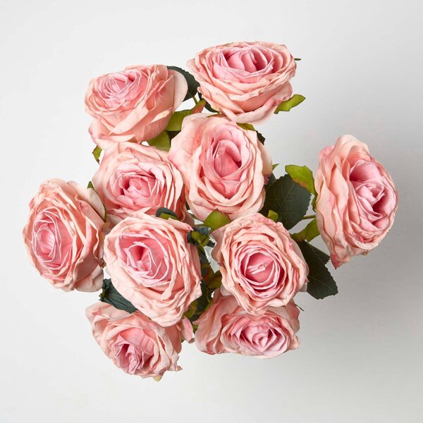 Homescapes Artificial Bouquet of Pink Roses