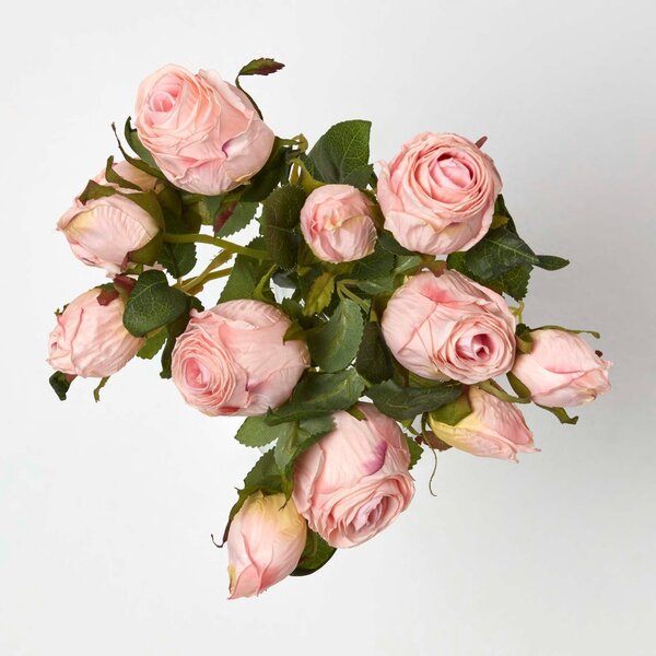 Homescapes Artificial Bouquet of Dried Pink Roses