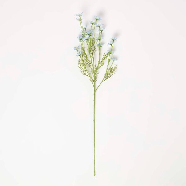 Homescapes Artificial Stem of Blue Daisy Flowers, 72 cm