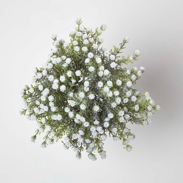 Homescapes Artificial Flower White Baby's Breath Bouquet, 32 cm