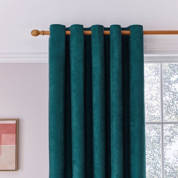 Elements Cord Eyelet Curtains Peacock